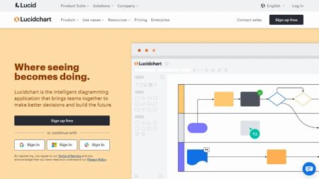 Lucidchart Website Screenshot