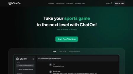 ChatOn.AI Website Screenshot