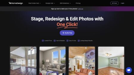 AI HomeDesign Website Screenshot