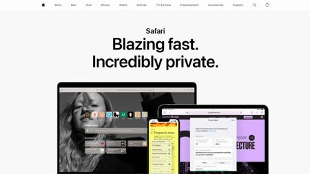 Apple Safari Website Screenshot