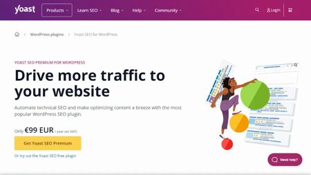 Yoast SEO Plugin Website Screenshot