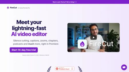 FireCut Website Screenshot