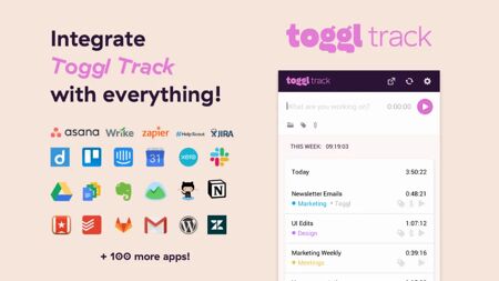 Toggl Track Website Screenshot