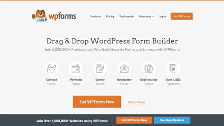 WPForms Website Screenshot