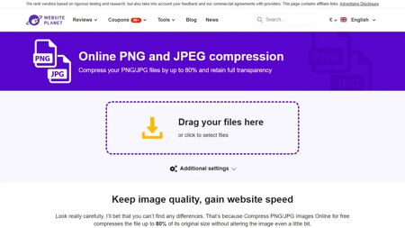Website Planet Image Compressor Website Screenshot