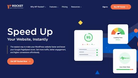 WP Rocket Website Screenshot