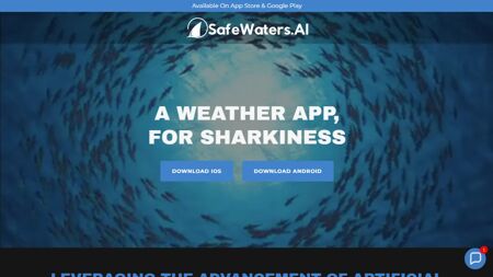 SafeWatersAI Website Screenshot