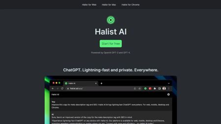 Halist AI Website Screenshot