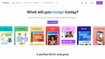 Canva Website Screenshot
