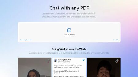 ChatPDF Website Screenshot