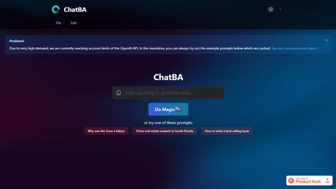 ChatBA Screenshot