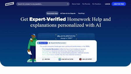 Brainly AI Website Screenshot