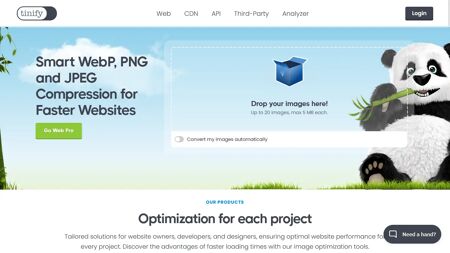 TinyPNG Website Screenshot