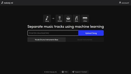 Melody.ML Website Screenshot