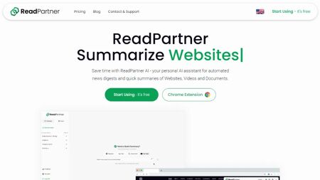 ReadPartner Website Screenshot