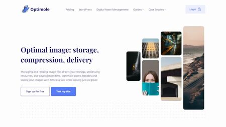 Optimole Website Screenshot