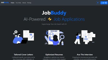 JobBuddy Website Screenshot