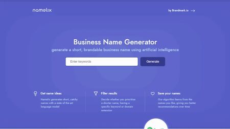 Namelix Website Screenshot