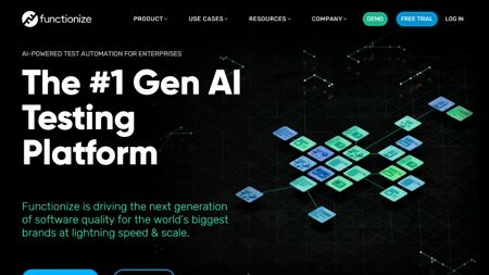 Functionize Website Screenshot
