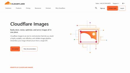 Cloudflare Images Website Screenshot