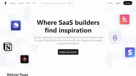 SaaSFrame Website Screenshot