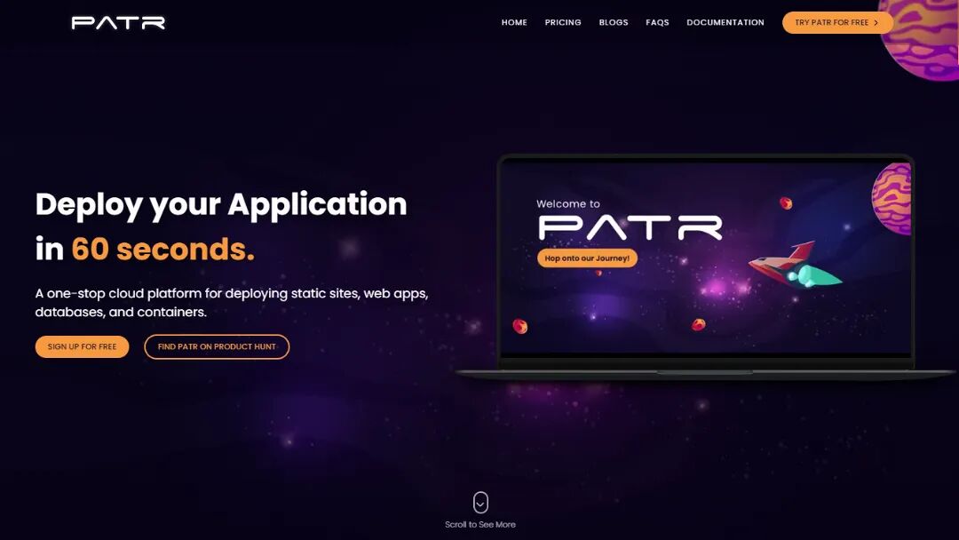 Patr Cloud Screenshot