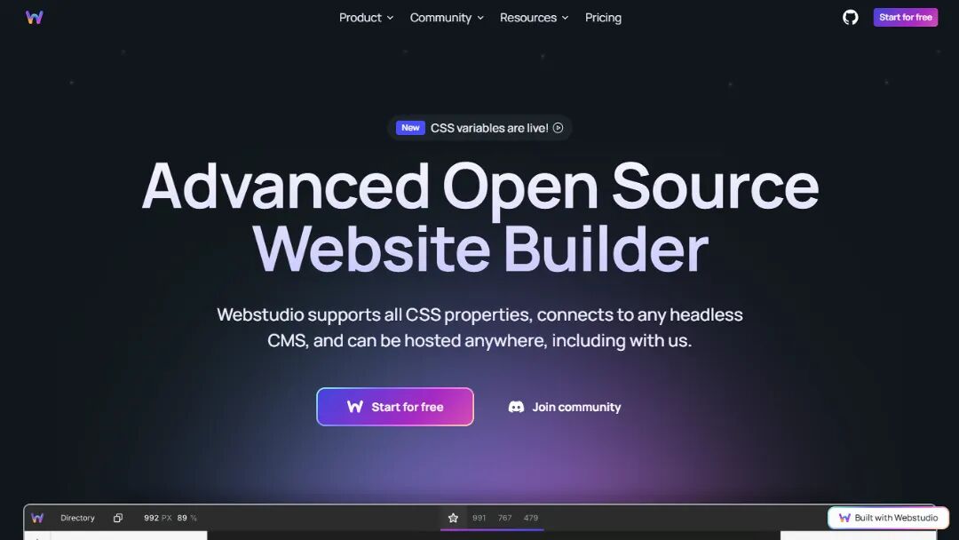 Web Studio Screenshot