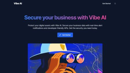 Vibe AI Website Screenshot