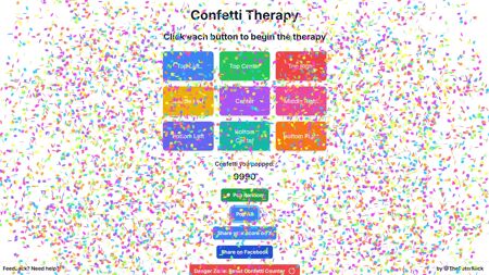 Confetti Therapy Website Screenshot