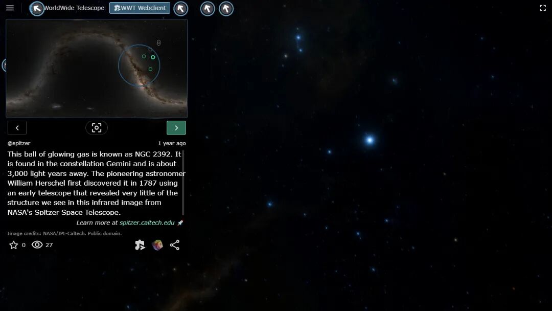 WorldWide Telescope Screenshot