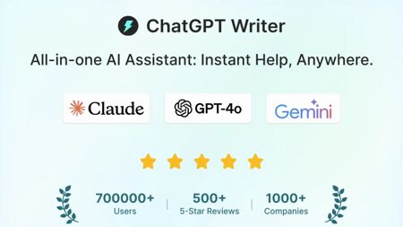 ChatGPT Writer Website Screenshot