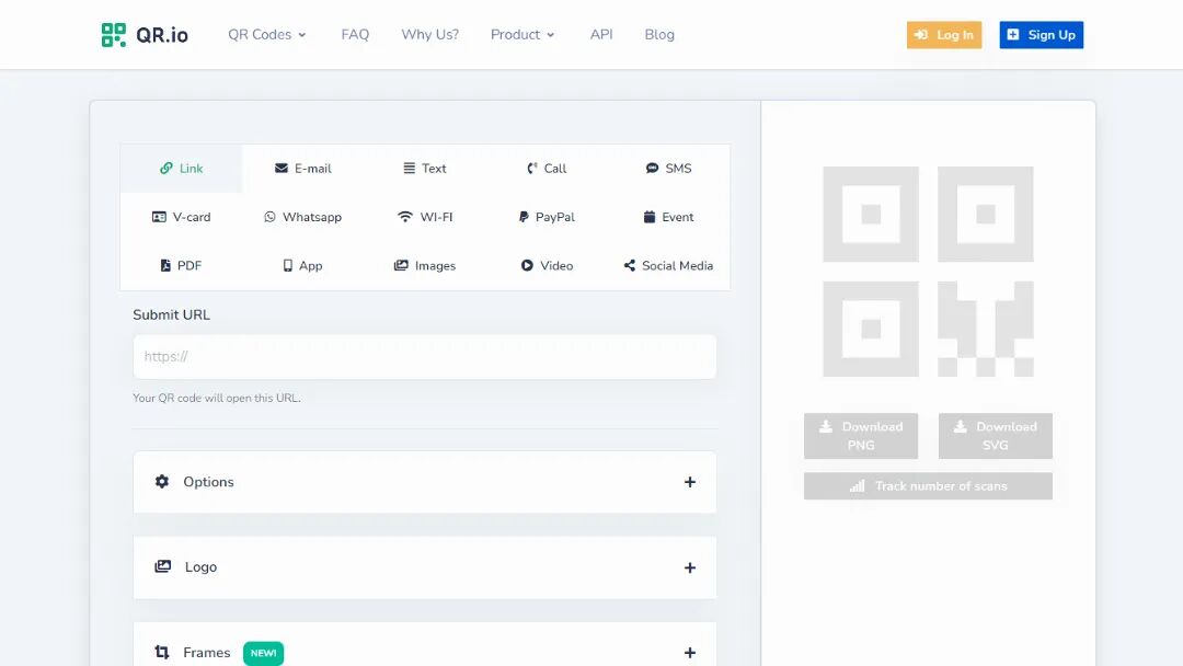 QR.io Screenshot