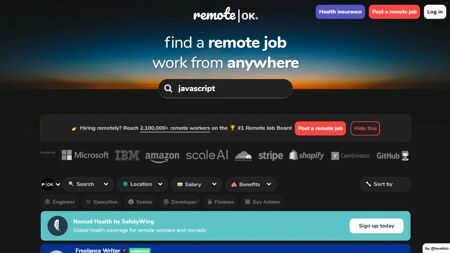 Remote OK Website Screenshot