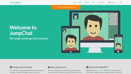 JumpChat Website Screenshot