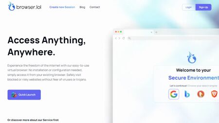 Browser.lol Website Screenshot