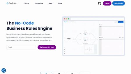 GoRules Website Screenshot