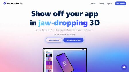 MockRocket Website Screenshot
