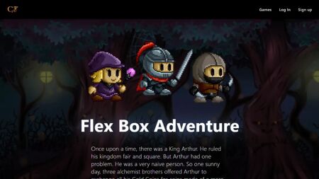 Flexbox Adventure Website Screenshot