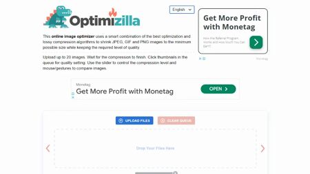 Optimizilla Website Screenshot