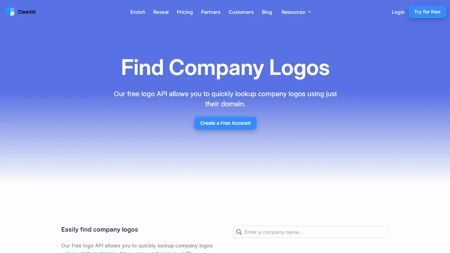 Clearbit Website Screenshot