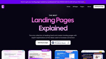 Landing Pages Explained Website Screenshot