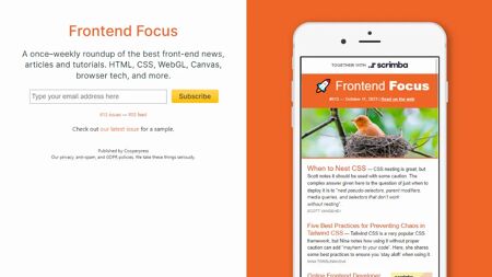 Frontend Focus Website Screenshot