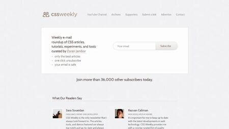 CSS Weekly Website Screenshot