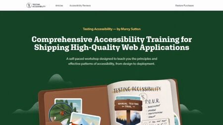 Testing Accessibility Website Screenshot