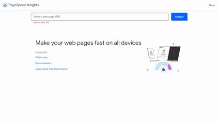 PageSpeed Insights Website Screenshot