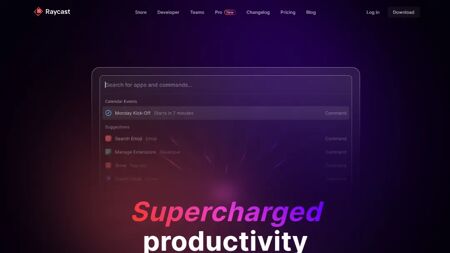 Raycast Website Screenshot
