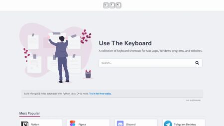 Use The Keyboard Website Screenshot