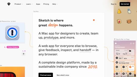 Sketch Website Screenshot