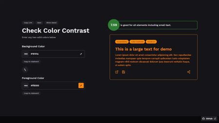 Zarhasan Color Contrast Checker Website Screenshot