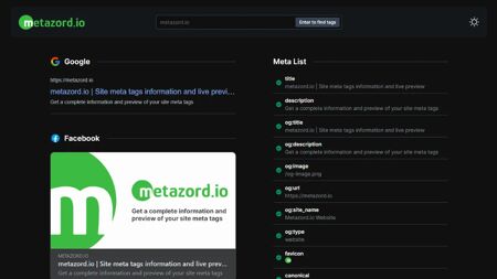 Metazord.io Website Screenshot